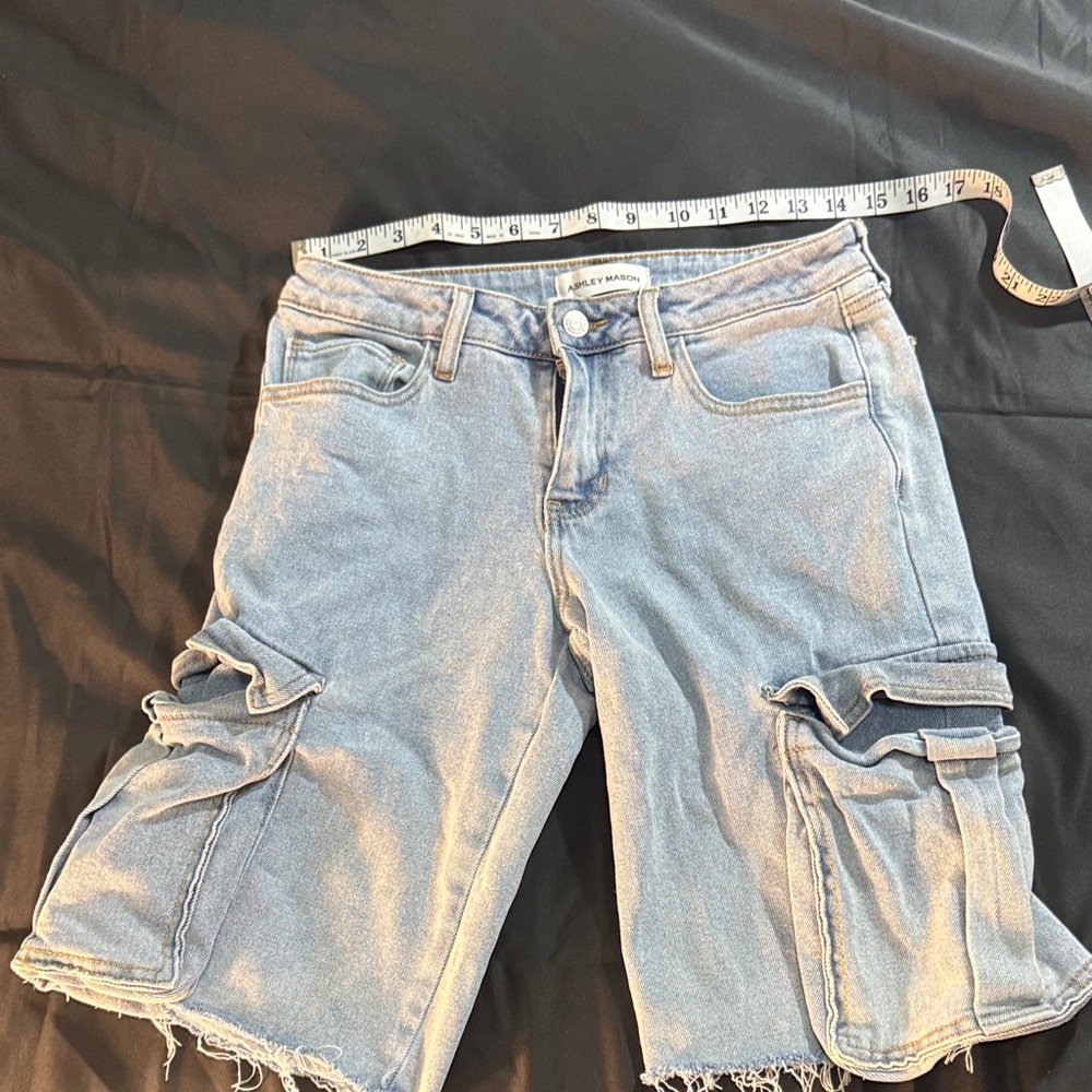 Ashley Mason Sky Blue‎ Denim Shorts
